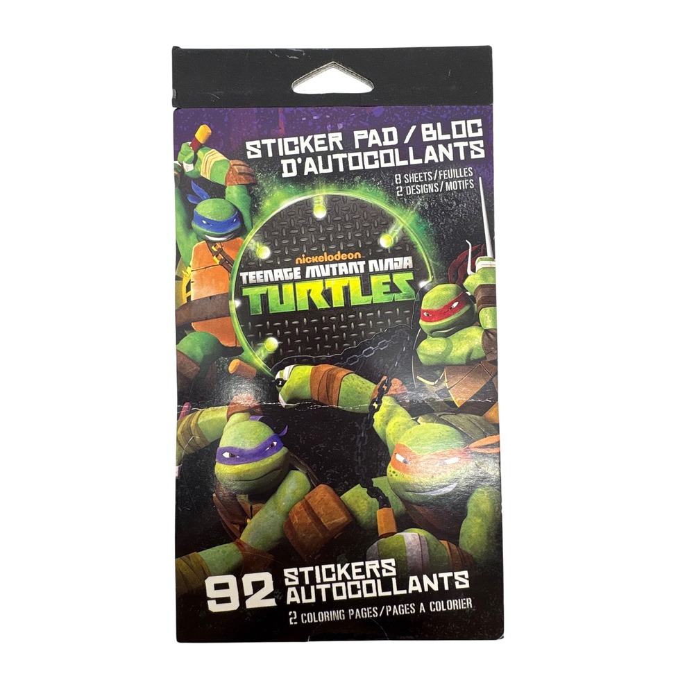 Nickelodeon‎ Teenage Mutant Ninja Turtles Sticker Pad Activity Set 92 Stickers